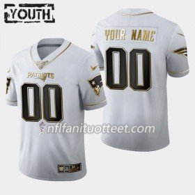 Lasten New England Patriots NFL Pelipaita Custom Nike Valkoinen Golden Edition 100th